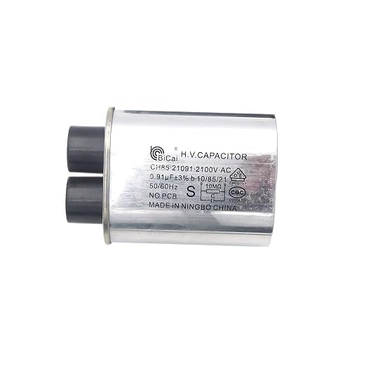 Mikrowellen-Hochspannungskondensator 2100V, 0.91 uF, CH85, 21091 AC, 10/85/21, 50/60Hz — Ersatzteil, universell, für Haushaltsgeräte, PCB-frei, zertifiziert