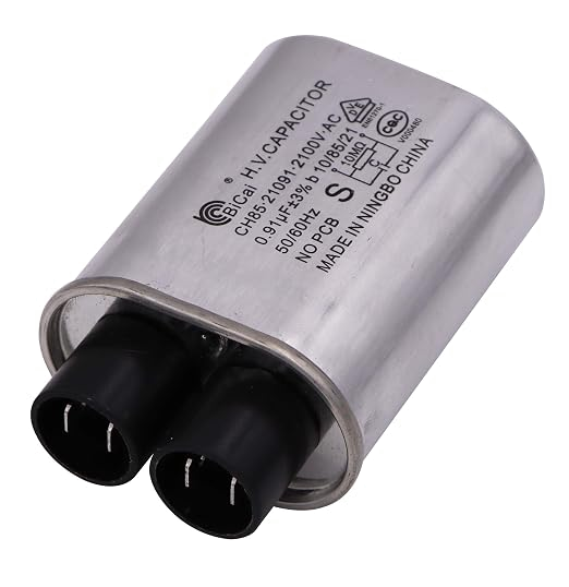 Mikrowellen-Hochspannungskondensator 2100V, 0.91 uF, 99%, 1/4 — Ersatzteil, für Haushaltsgeräte