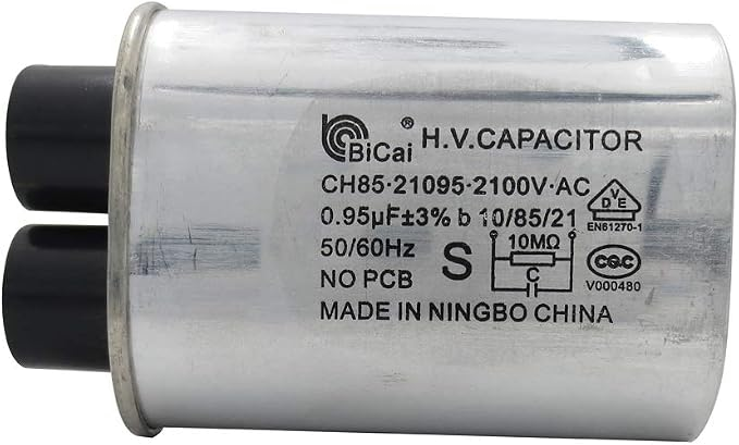 Mikrowellen-Hochspannungskondensator 2100V, 0.95 uF, 99%, 1/4 — Ersatzteil, für Haushaltsgeräte