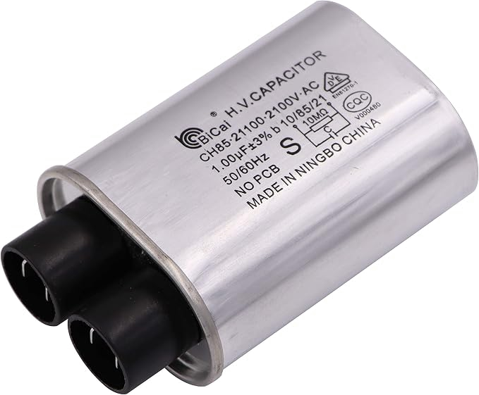 Mikrowellen-Hochspannungskondensator 1.00 uF, 2100 V, 2+2, 1/4 in — 2+2 Anschlüsse, Ersatzteil