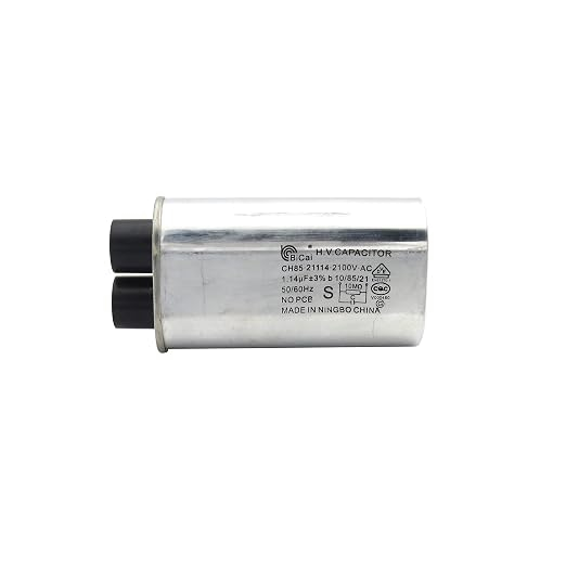 Mikrowellen-Hochspannungskondensator CH85, 21114, 1.14 uF, 2100V AC, 50/60Hz, 3+2, 10 MΩ — 3+2 Anschlüsse, PCB-frei, zertifiziert